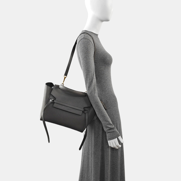 BELT Mini Calfskin Gray