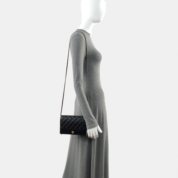 Authenticated pre-owned  GABRIELLE WOC Quilted Calfskin Black - Shoulder Bag at Looply