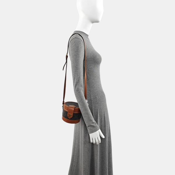 Authenticated pre-owned  TRIOMPHE Small Coated Canvas Brown - Crossbody Bag at Looply