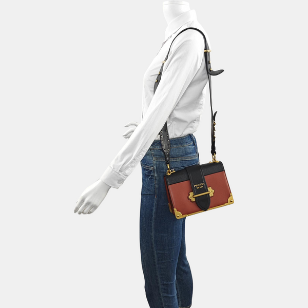 Cahier Mini Saffiano Calfskin Red