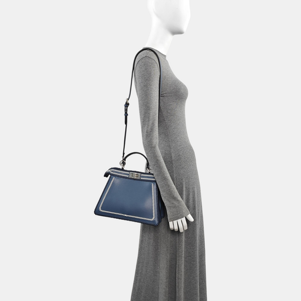 Peekaboo Small Calfskin Blue