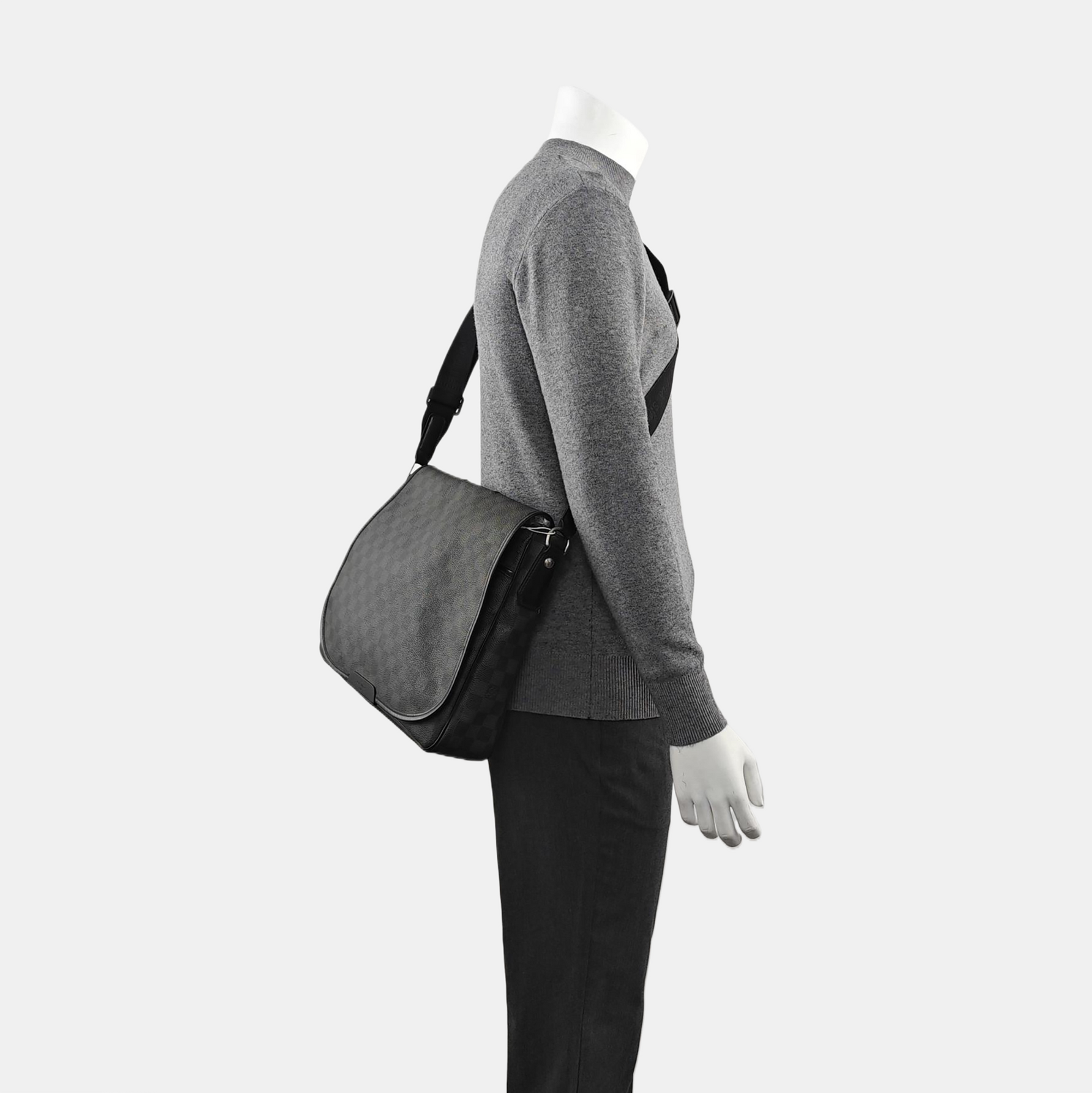 DANIEL MM Damier Graphite Coated Canvas Gray