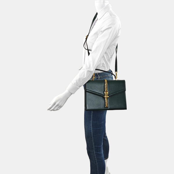 Sylvie 1969 Small Calfskin Green