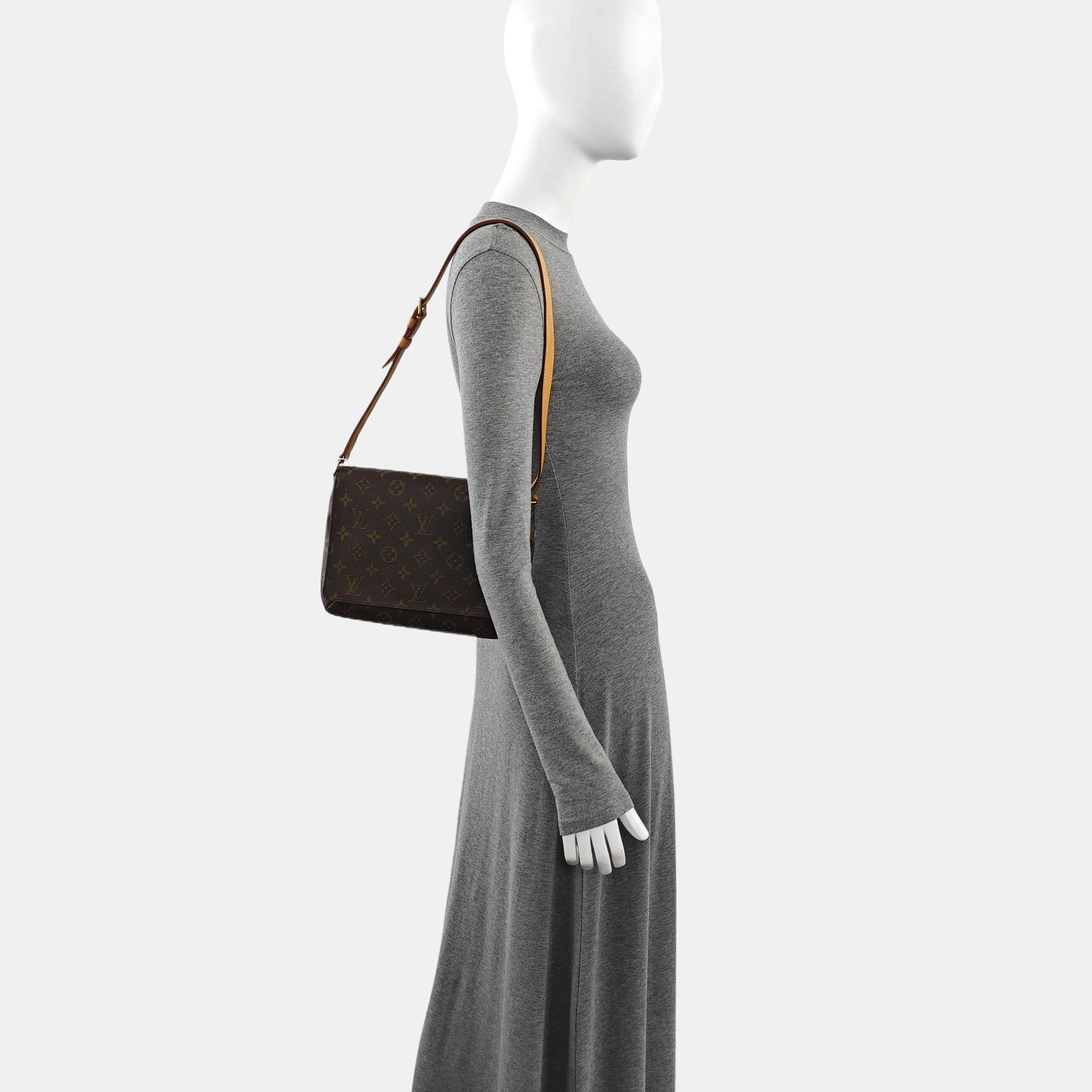 MUSETTE TANGO Monogram Coated Canvas Brown