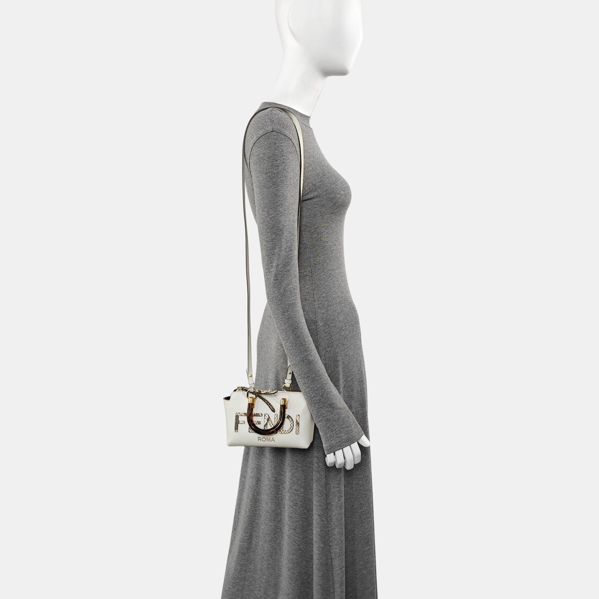Calfskin Shoulder Bag Mini White