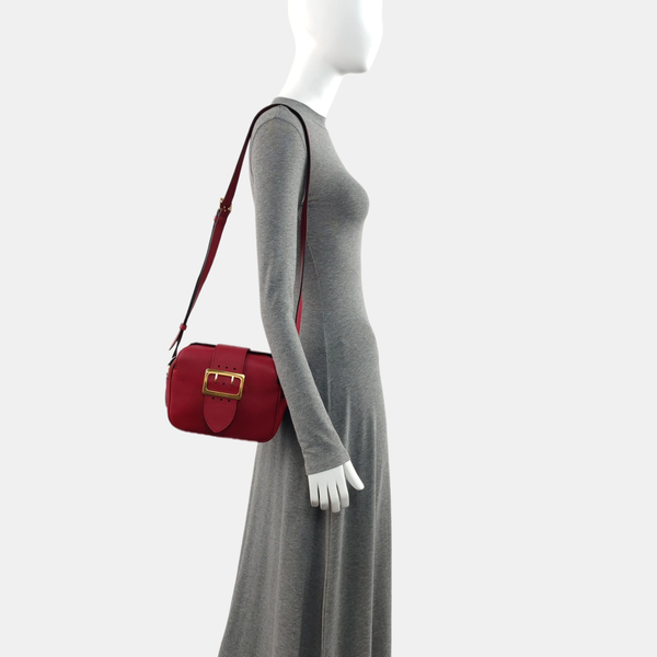 Buckle Calfskin Red