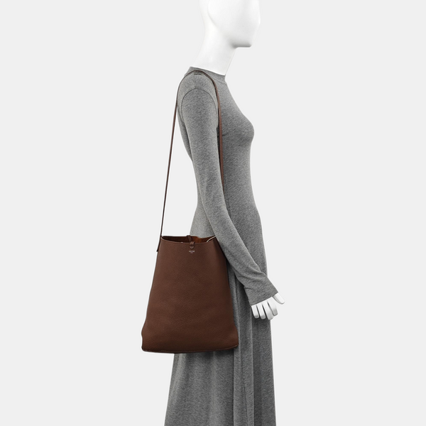Calfskin Bucket Bag Brown