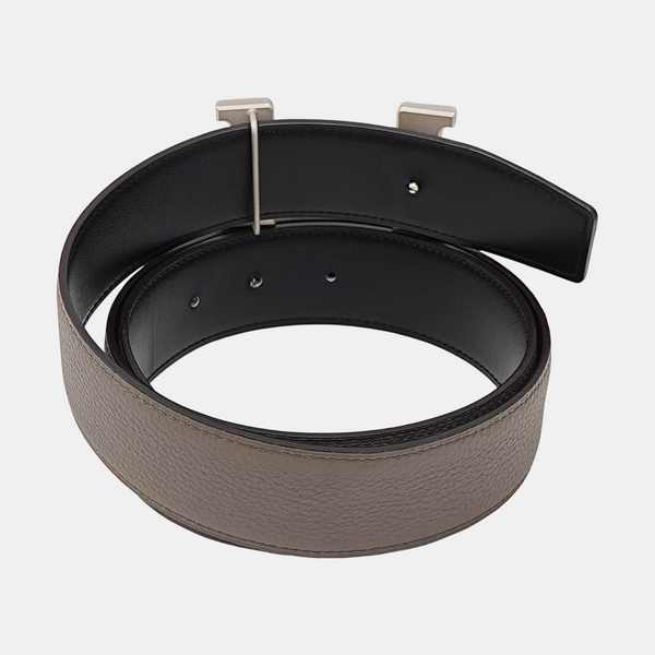 Leather Belt Gray