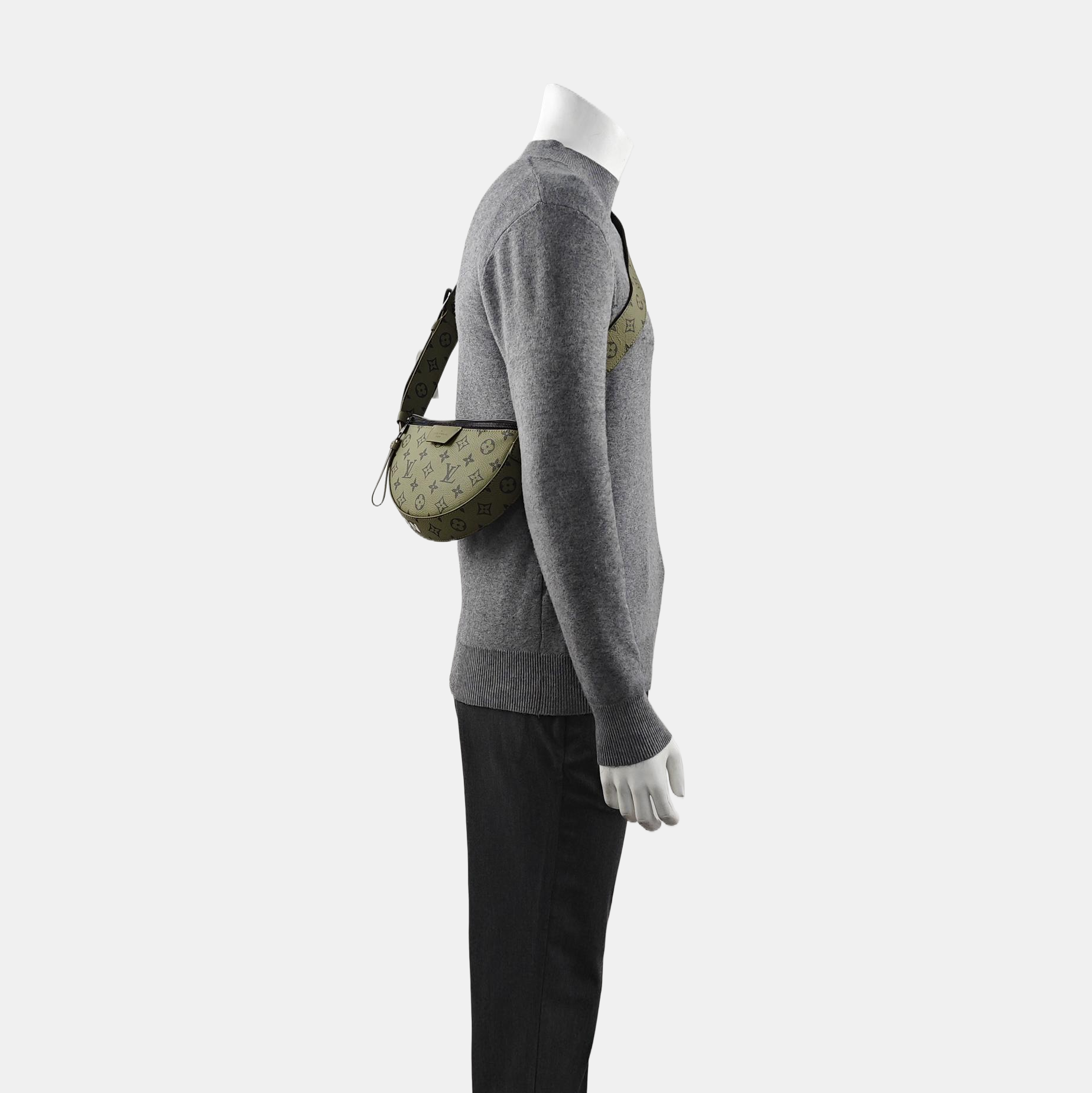 Monogram Coated Canvas Belt Bag Green