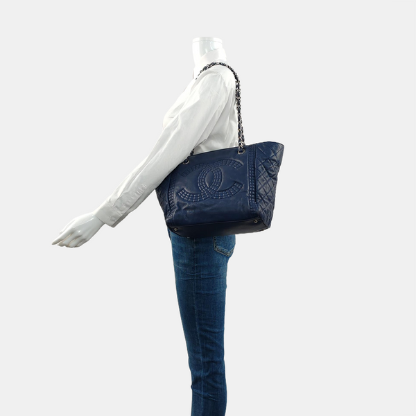 Quilted Calfskin Blue
