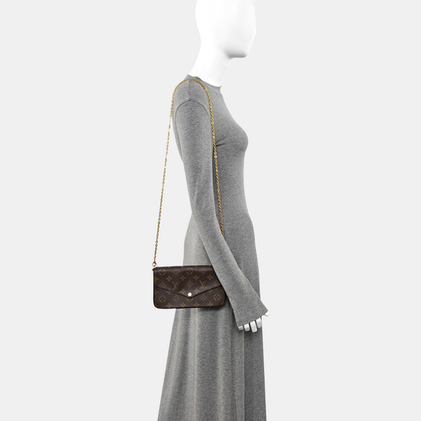 FÉLICIE Monogram Coated Canvas Brown