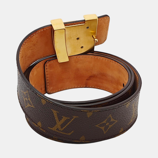Coated Canvas Belt Brown