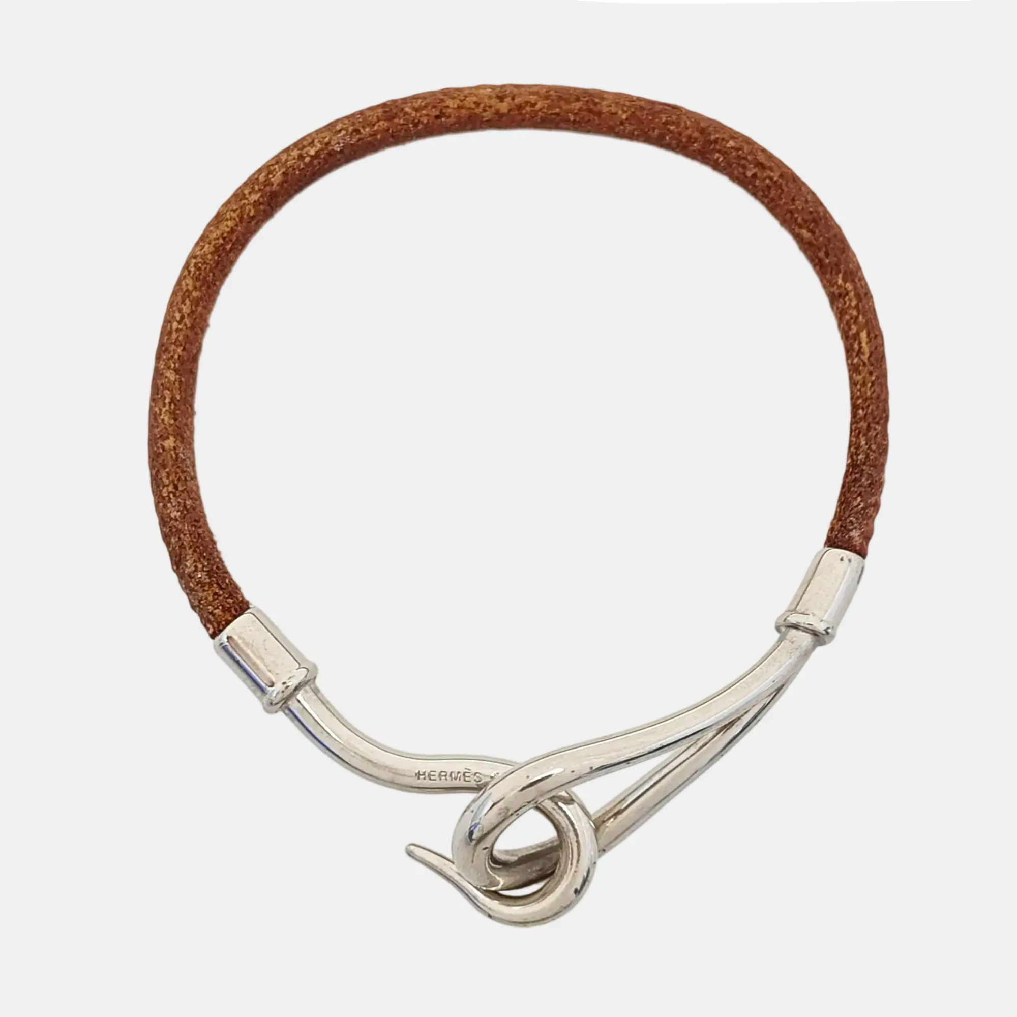 Jumbo Hook Metal Brown Bracelet