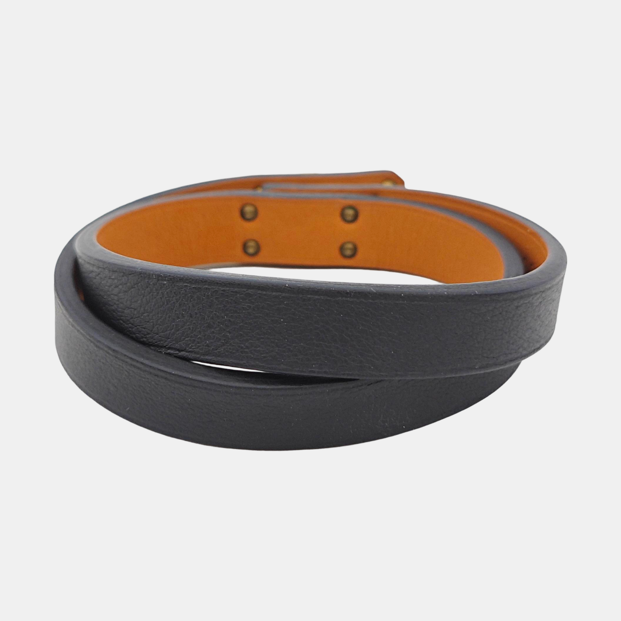 Kelly Gold Plated Black Bracelet