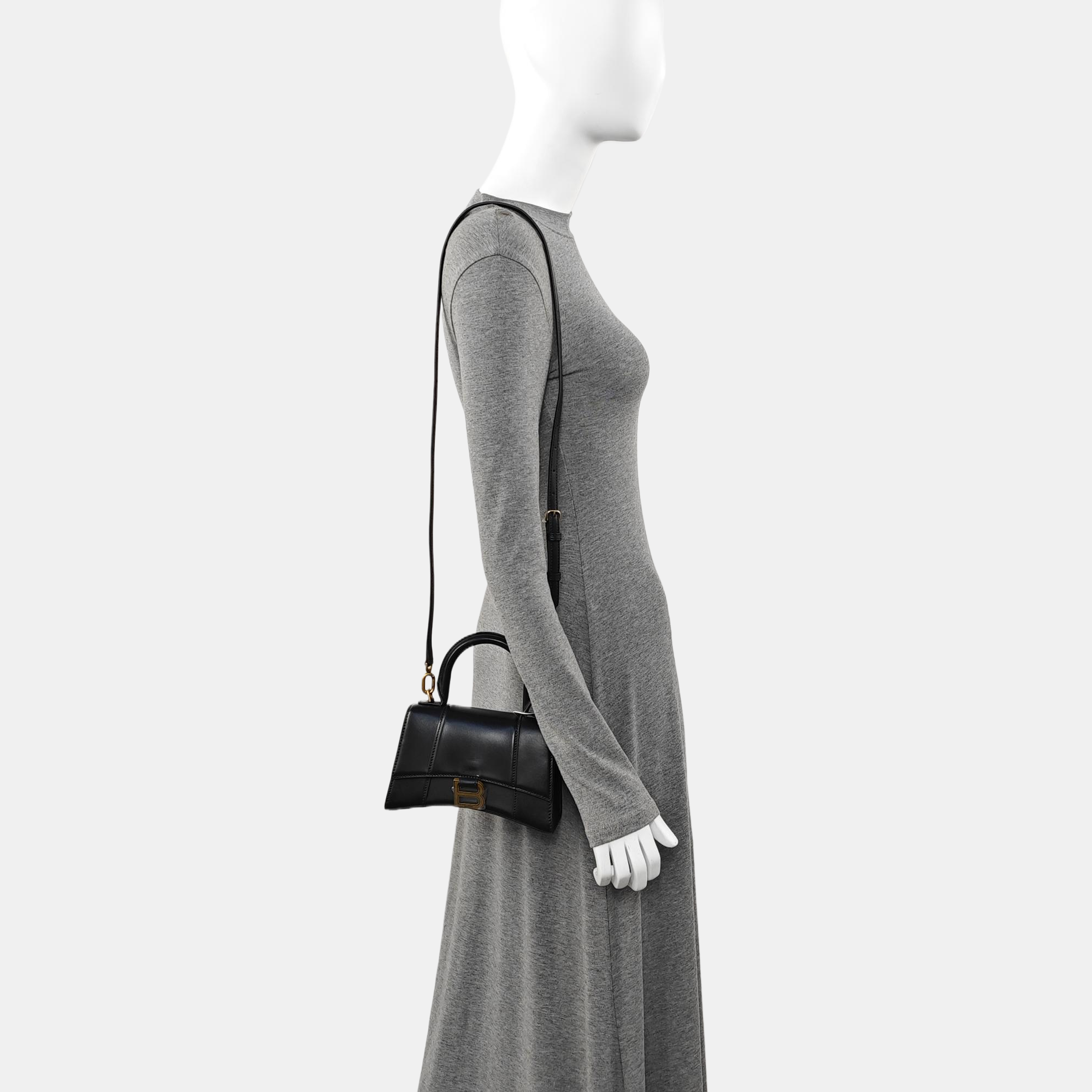 Hourglass XS Calfskin Black