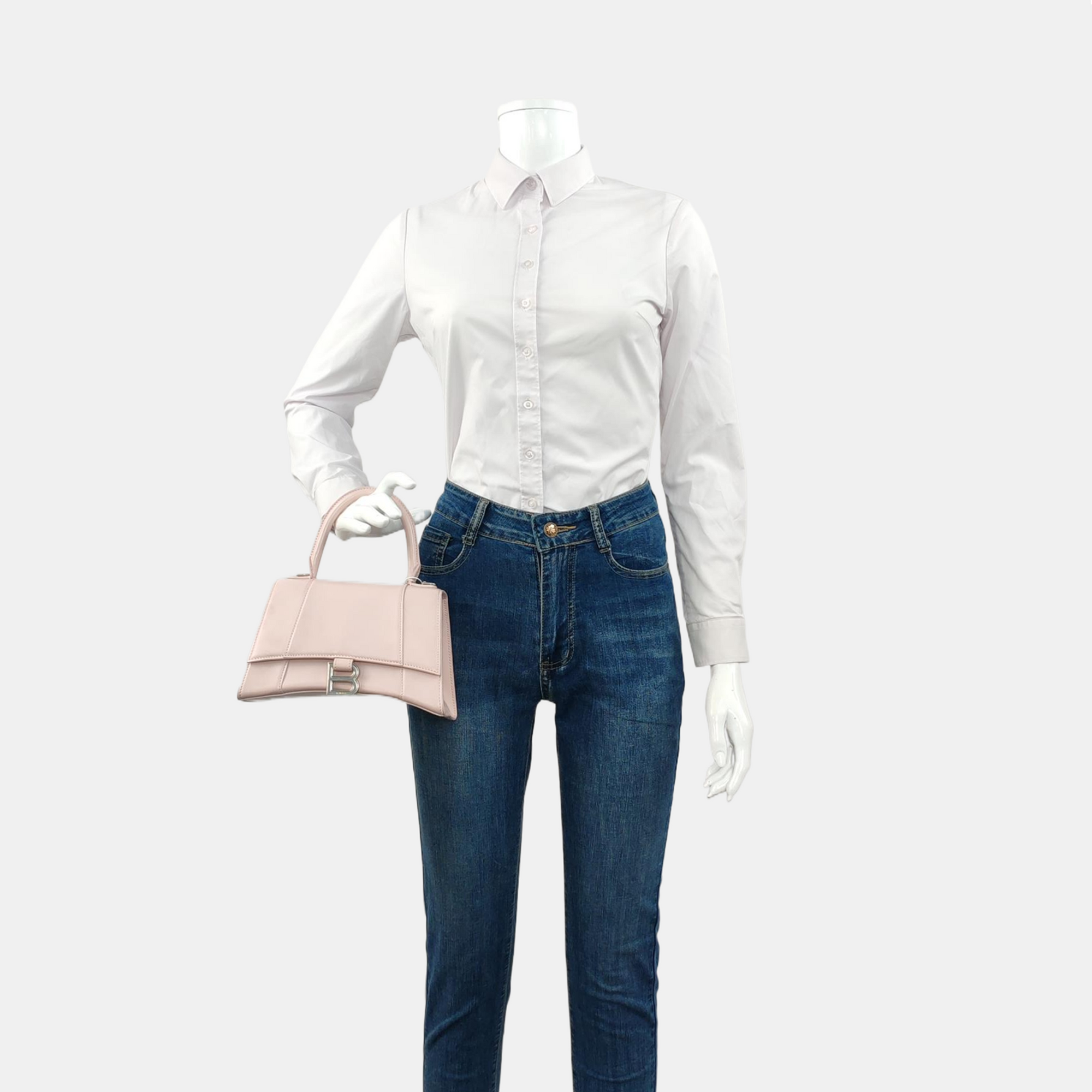 Hourglass S Calfskin Pink