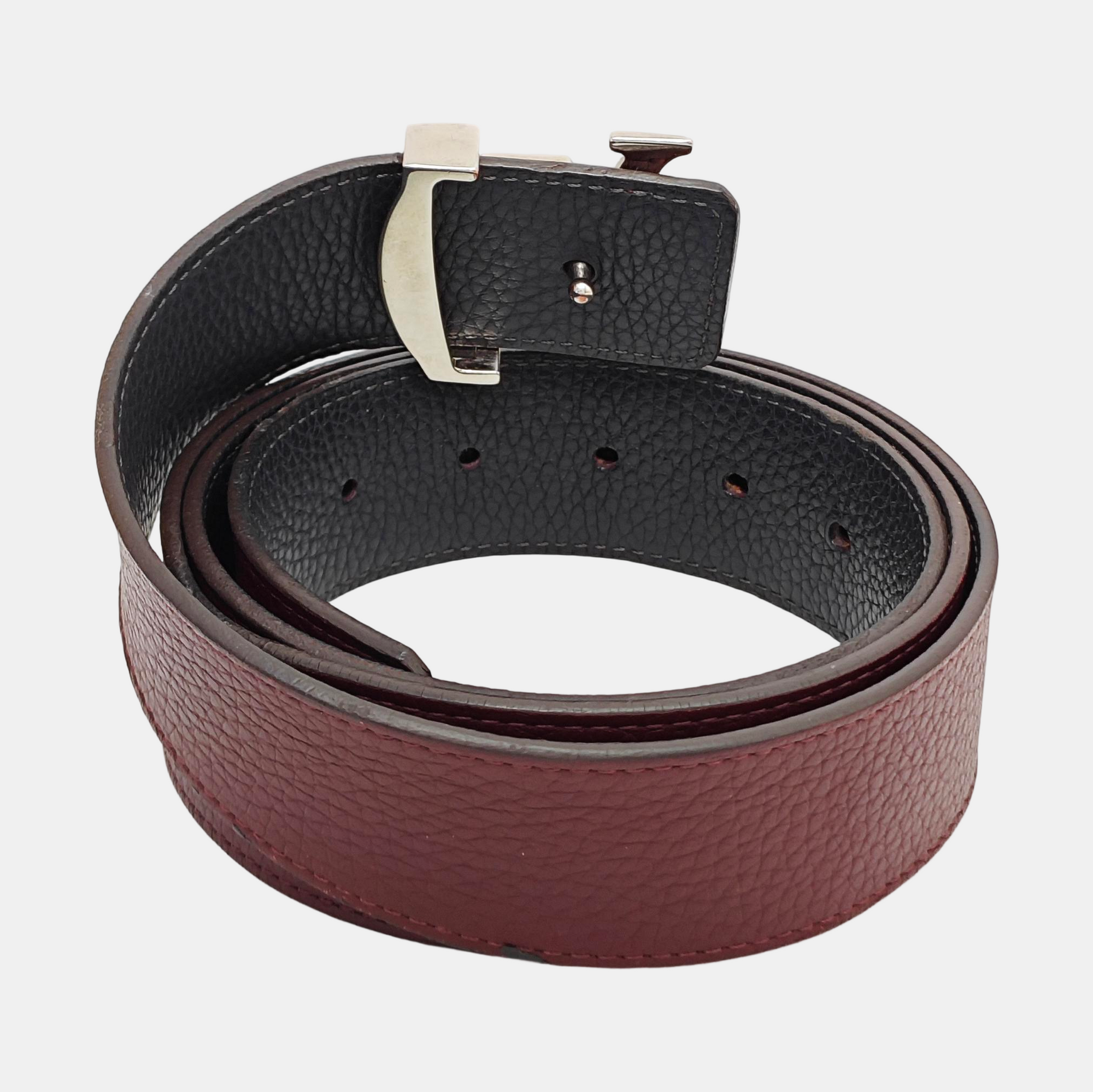 Leather Belt Red
