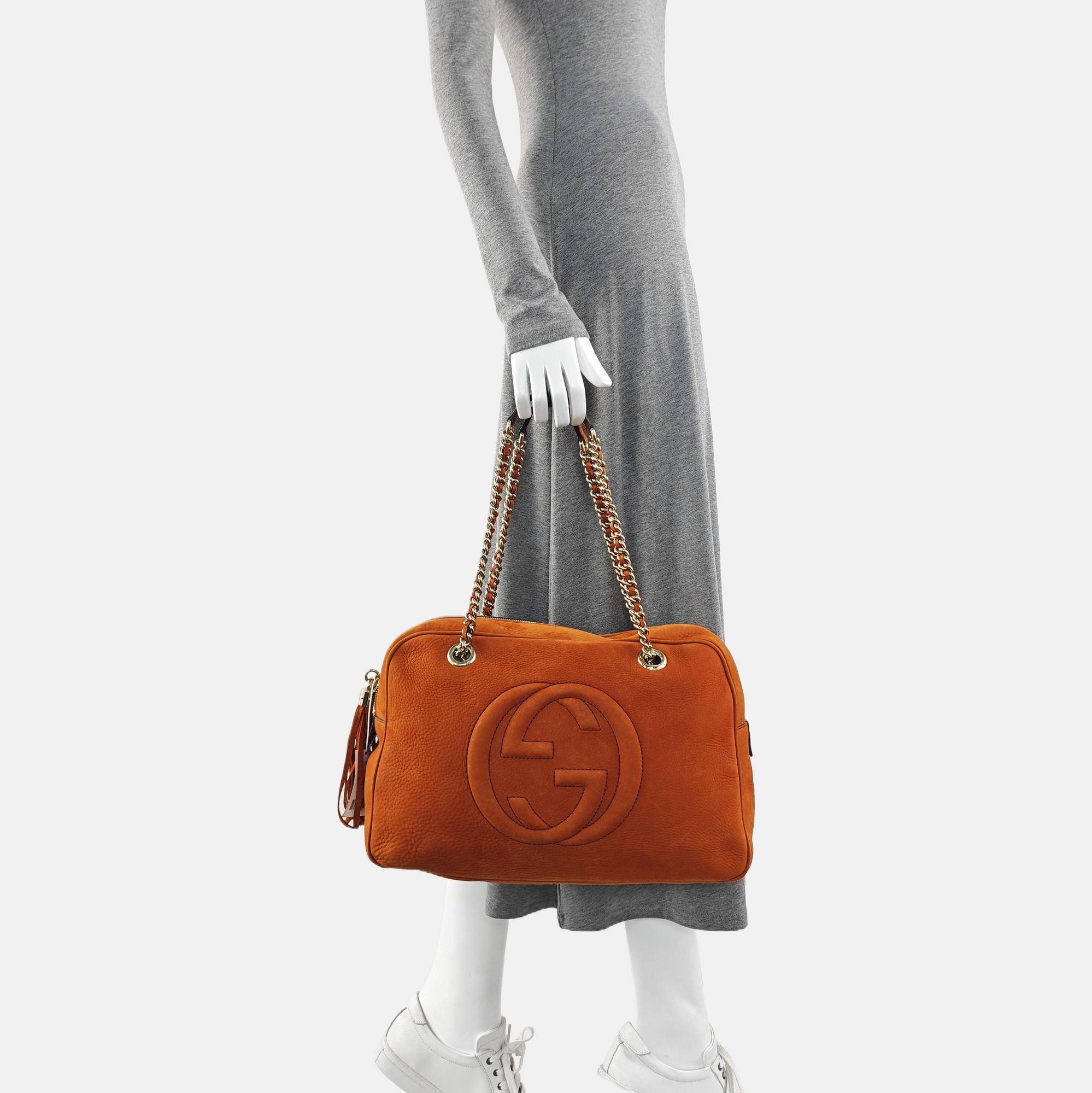 Soho Large Suede Orange