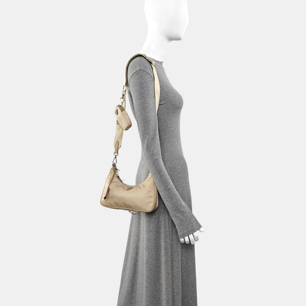 Re-Edition2000 Mini Nylon Beige