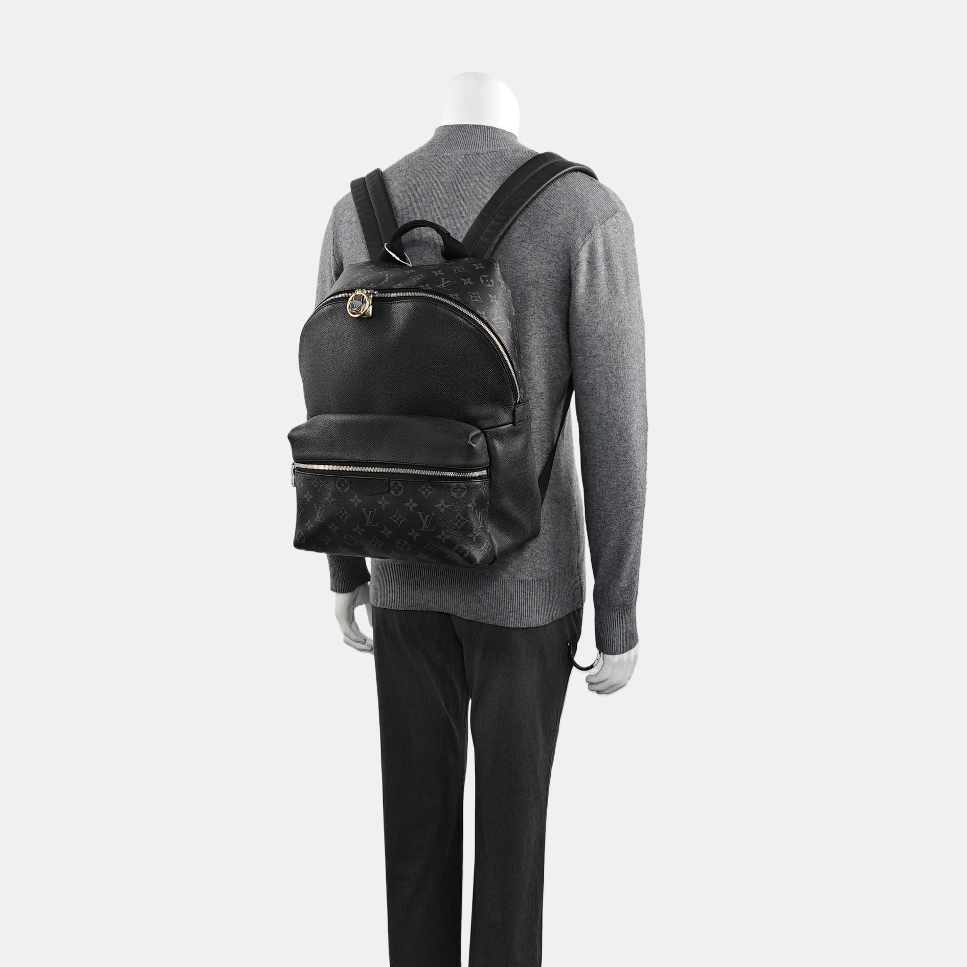 DISCOVERY PM Monogram Coated Canvas Black