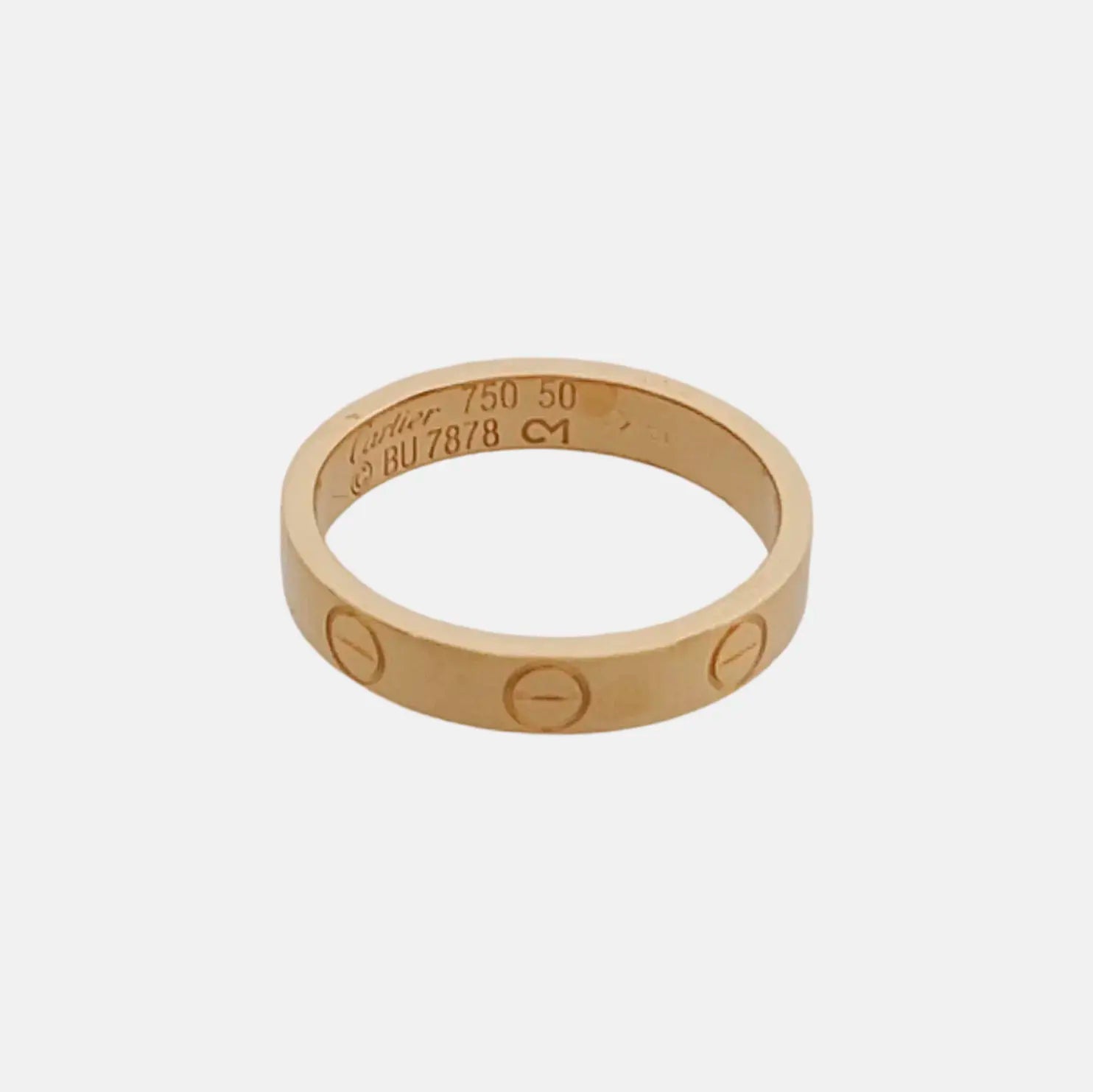 LOVE 18k Rose Gold Ring EU 50