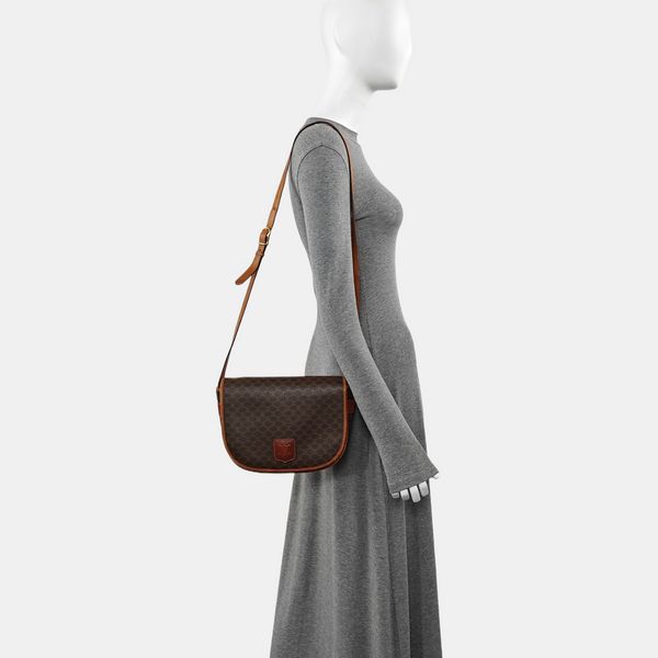 MACADAM CLUTCHES Coated Canvas Brown