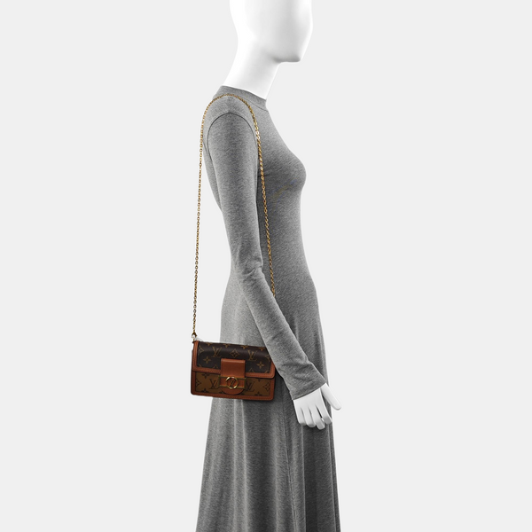 DAUPHINE WOC Monogram Coated Canvas Brown