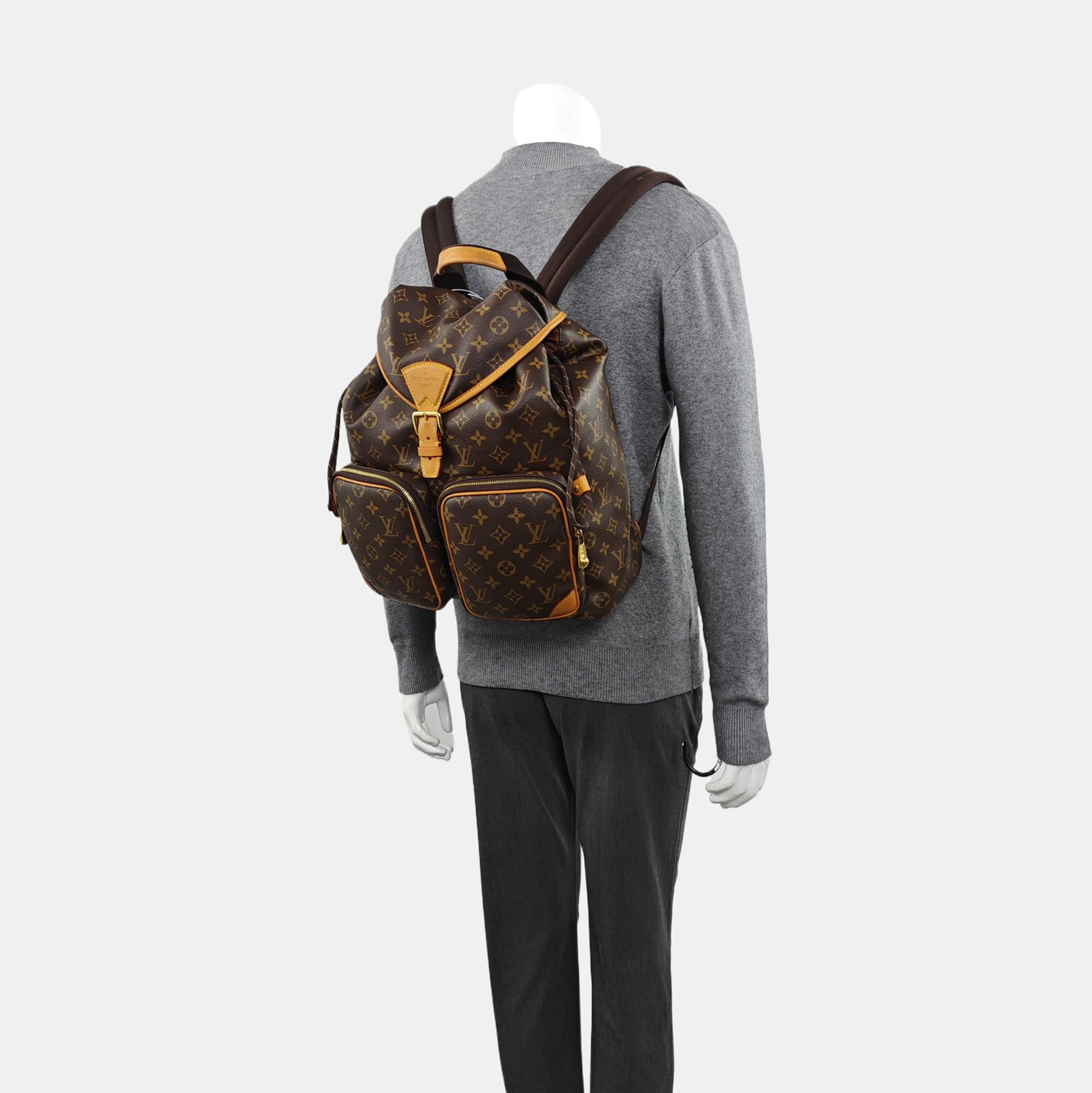 MONTSOURIS CARGO Monogram Coated Canvas Brown