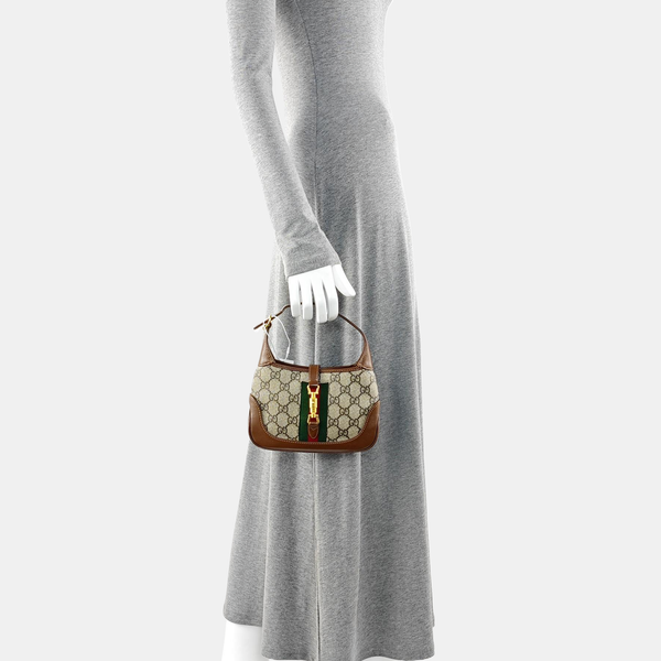 Jackie 1961 Mini Monogram Coated Canvas Beige