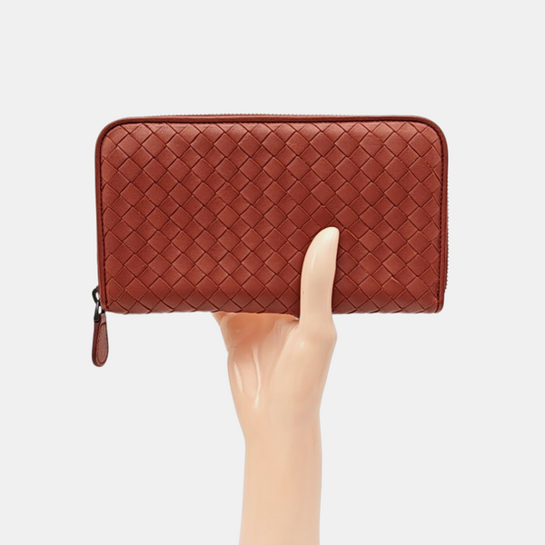 Lambskin Wallet Red