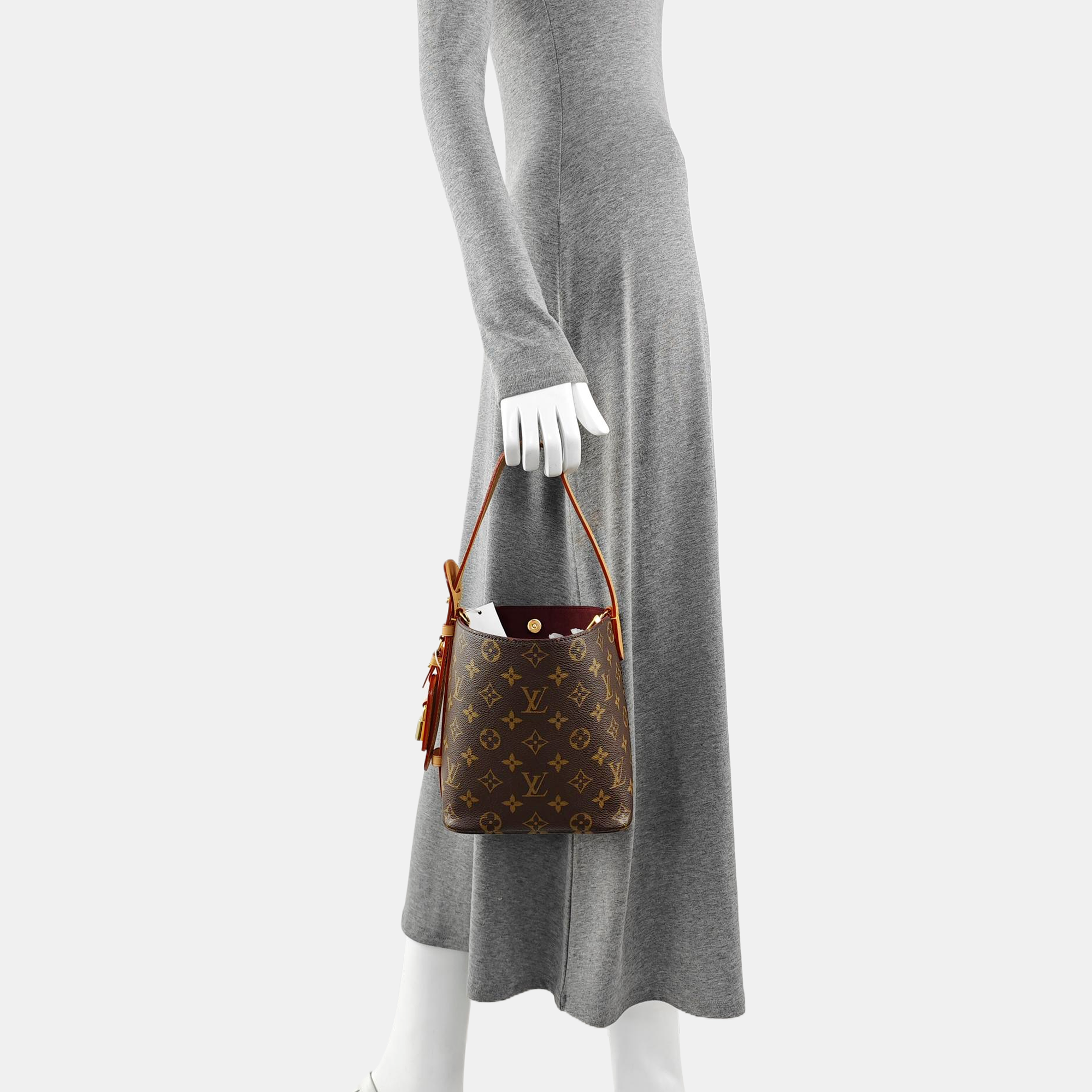 ALL IN Monogram Coated Canvas Brown