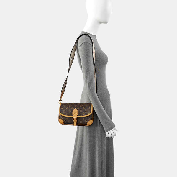 DIANE Monogram Coated Canvas Brown