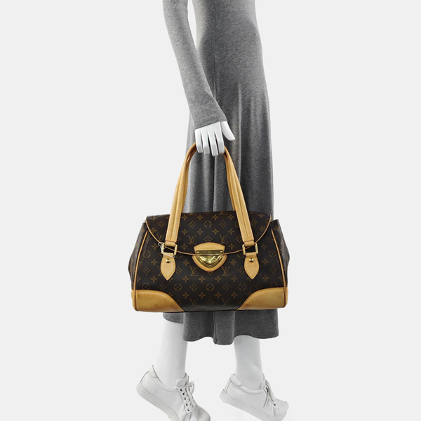 BEVERLY GM Monogram Coated Canvas Brown