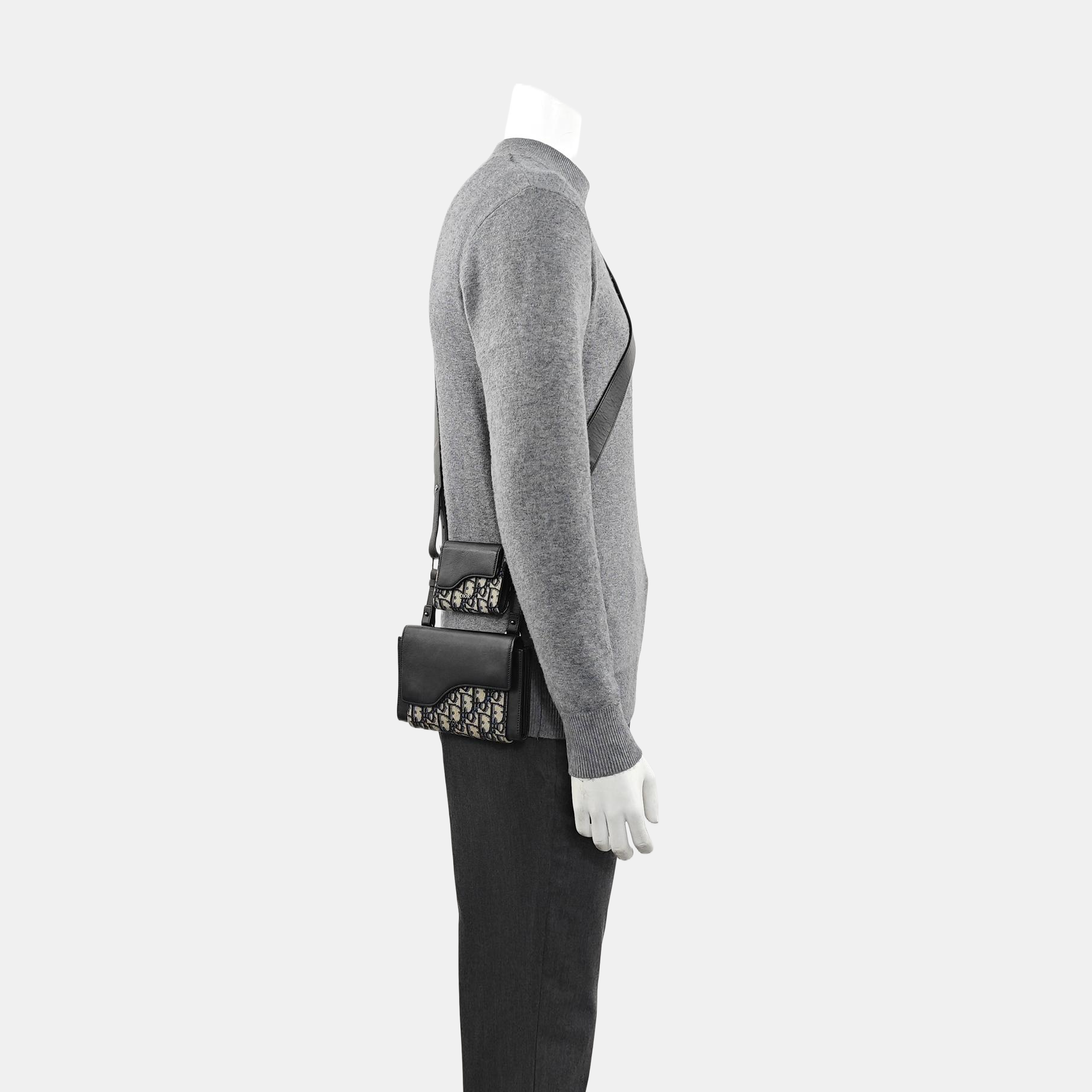 Calfskin Crossbody Bag Black
