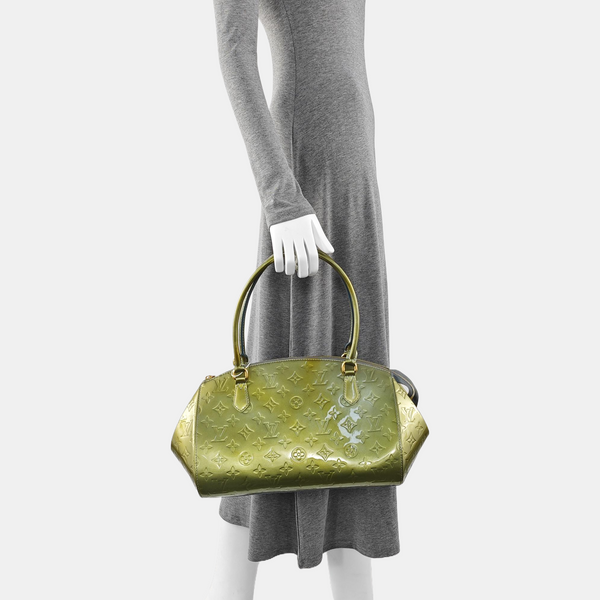 SHERWOOD Monogram Patent Leather Green