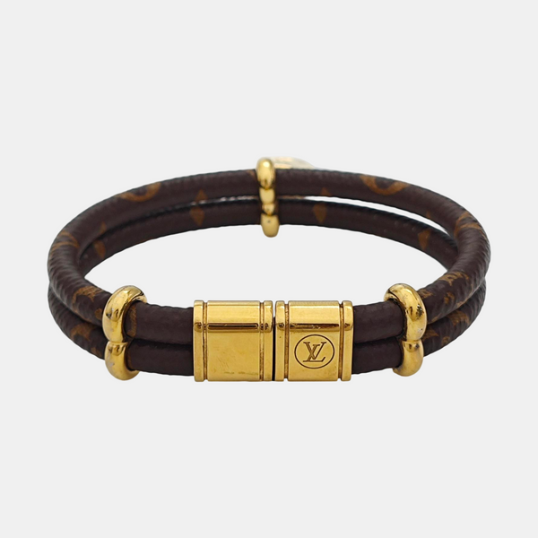 KEEP IT Coated Canvas Brown Bangle