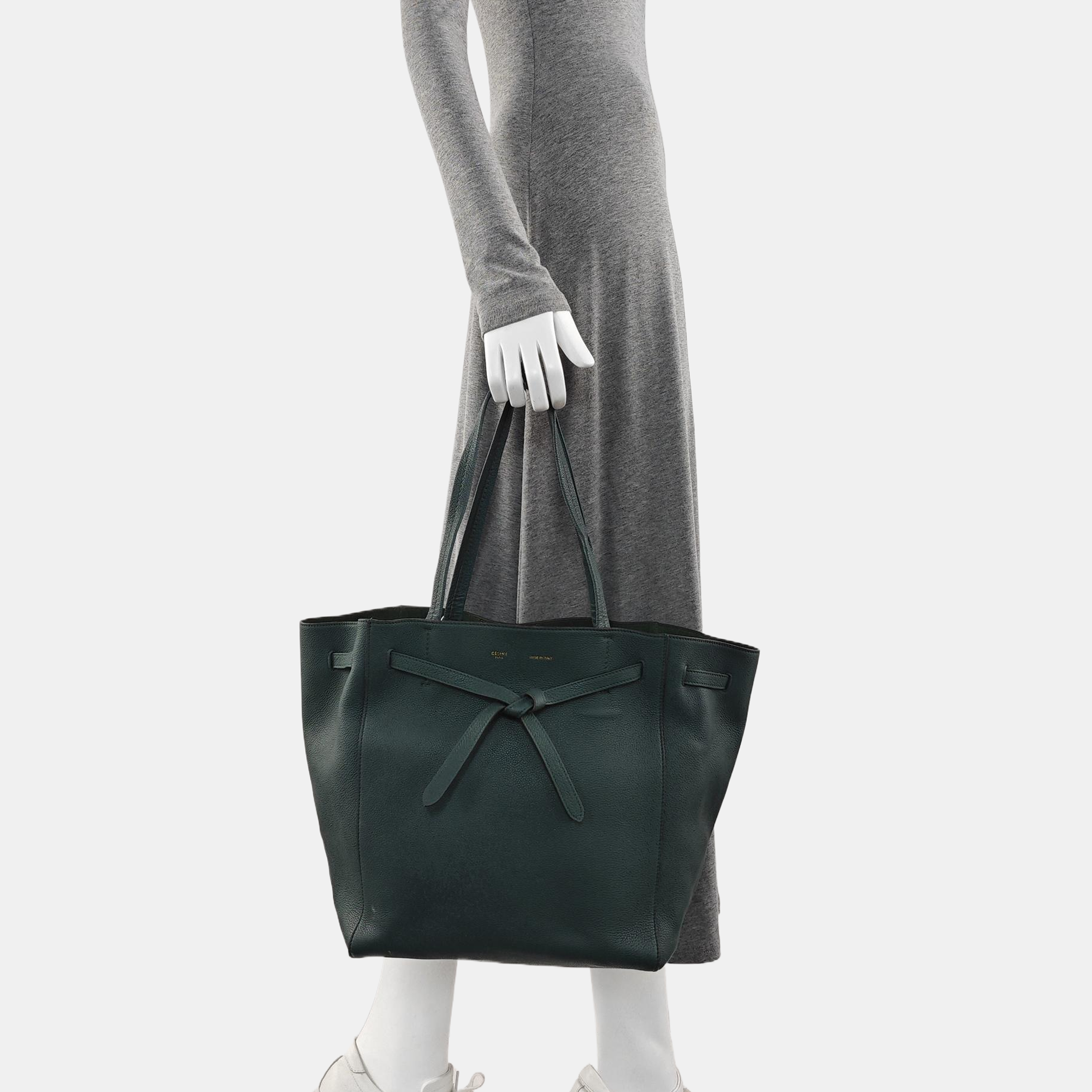 CABAS PHANTOM Small Calfskin Green