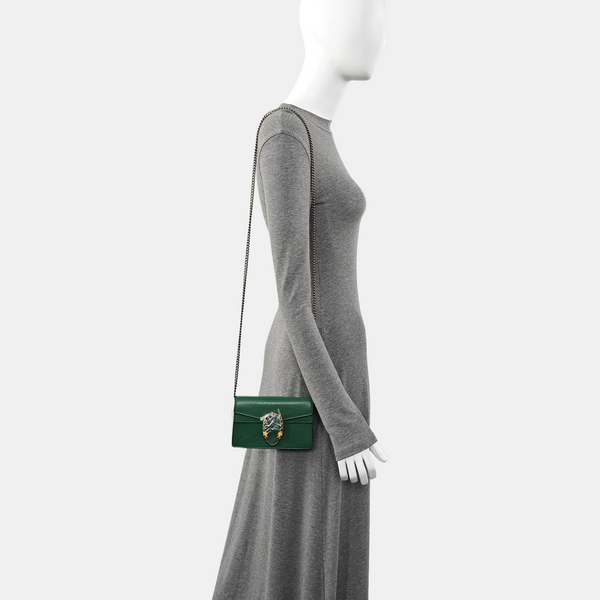 Dionysus Super Mini Calfskin Green