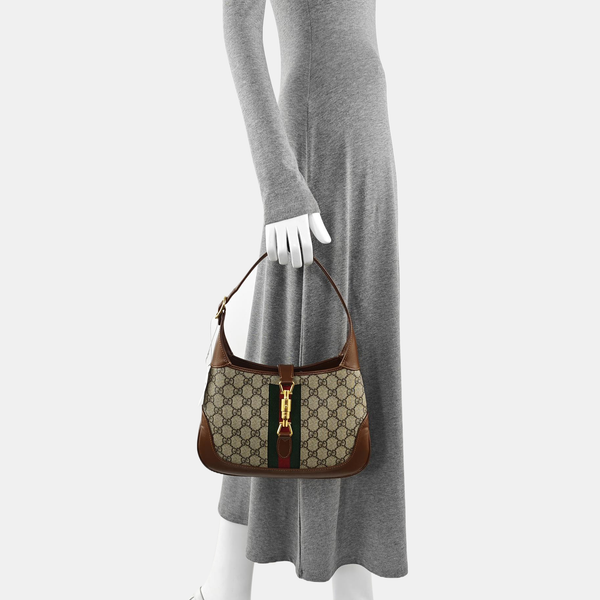 Jackie 1961 Small Monogram Coated Canvas Beige