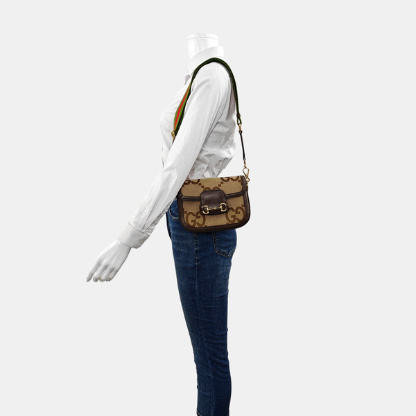 Horsebit 1955 Mini Monogram Canvas Beige