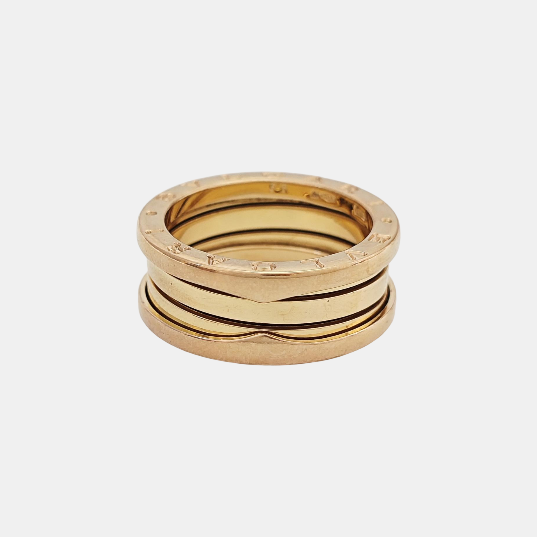 B.ZERO1 18k Rose Gold Ring EU 56