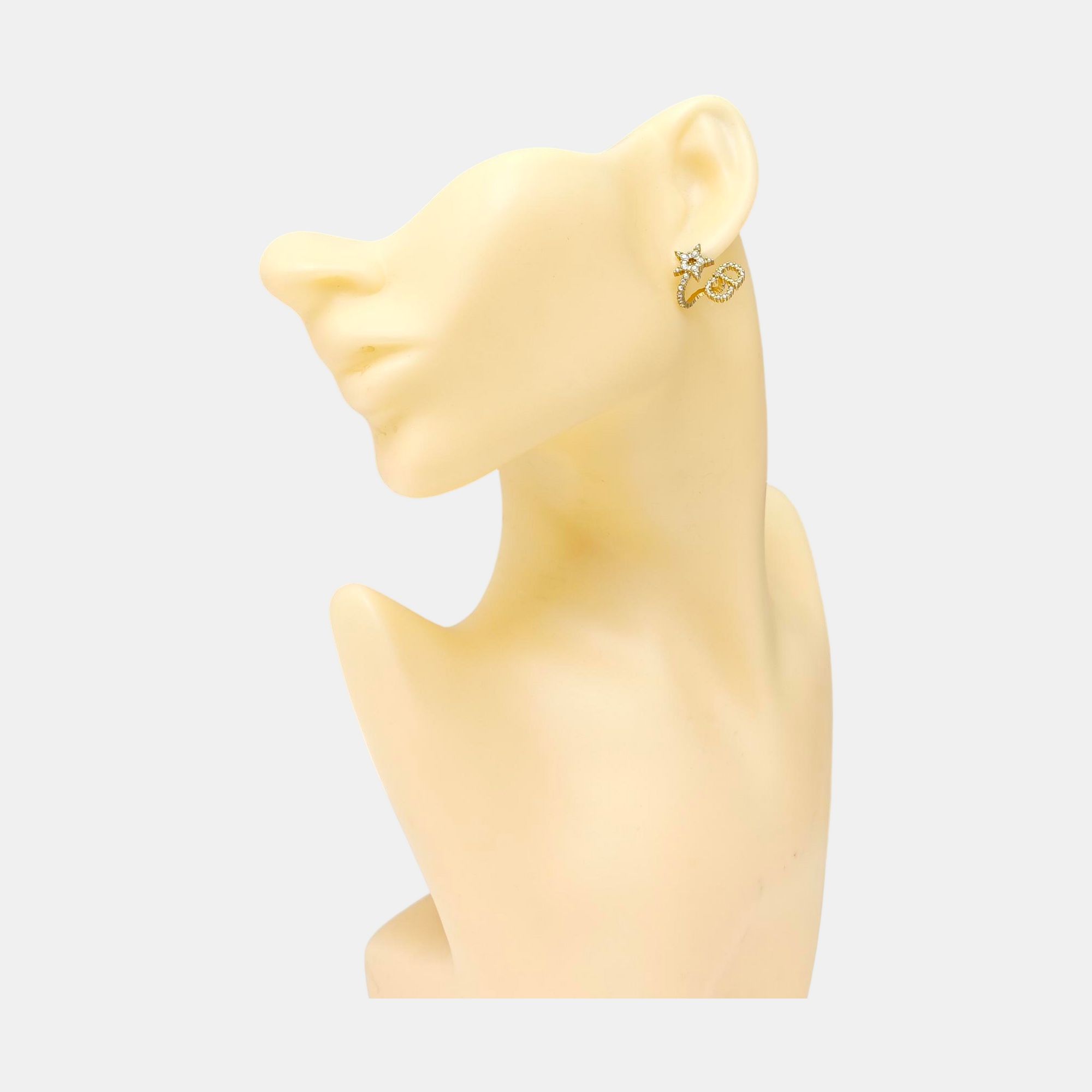 Clair D Lune Metal Gold Stud Earrings