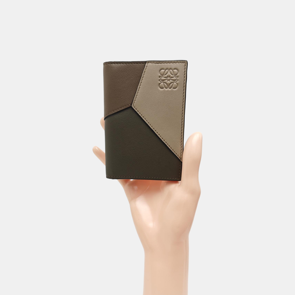 Puzzle Calfskin Multicolor Card Holder