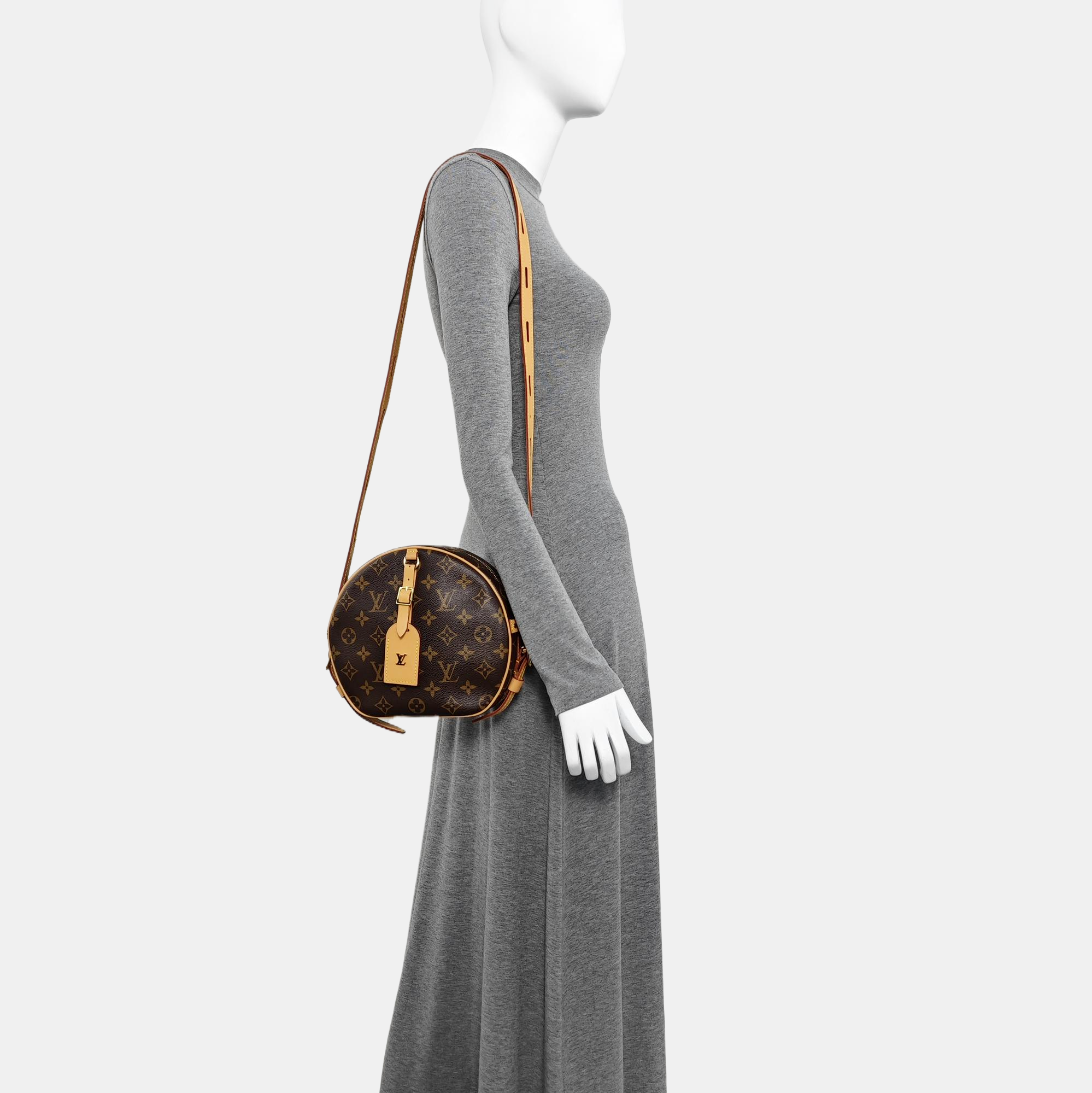 BOITE CHAPEAU MM Monogram Coated Canvas Brown