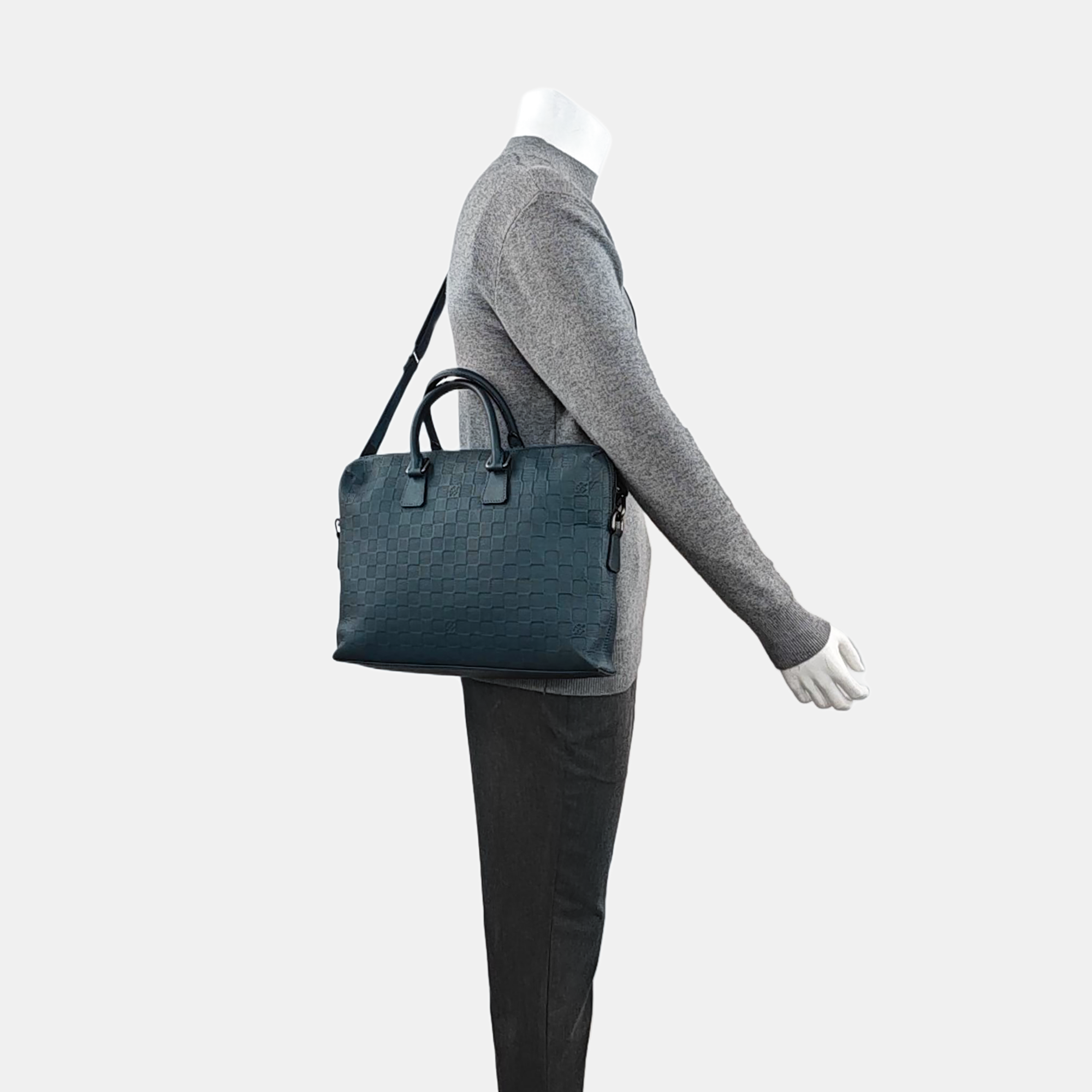PORTE-DOCUMENTS Damier Calfskin Blue