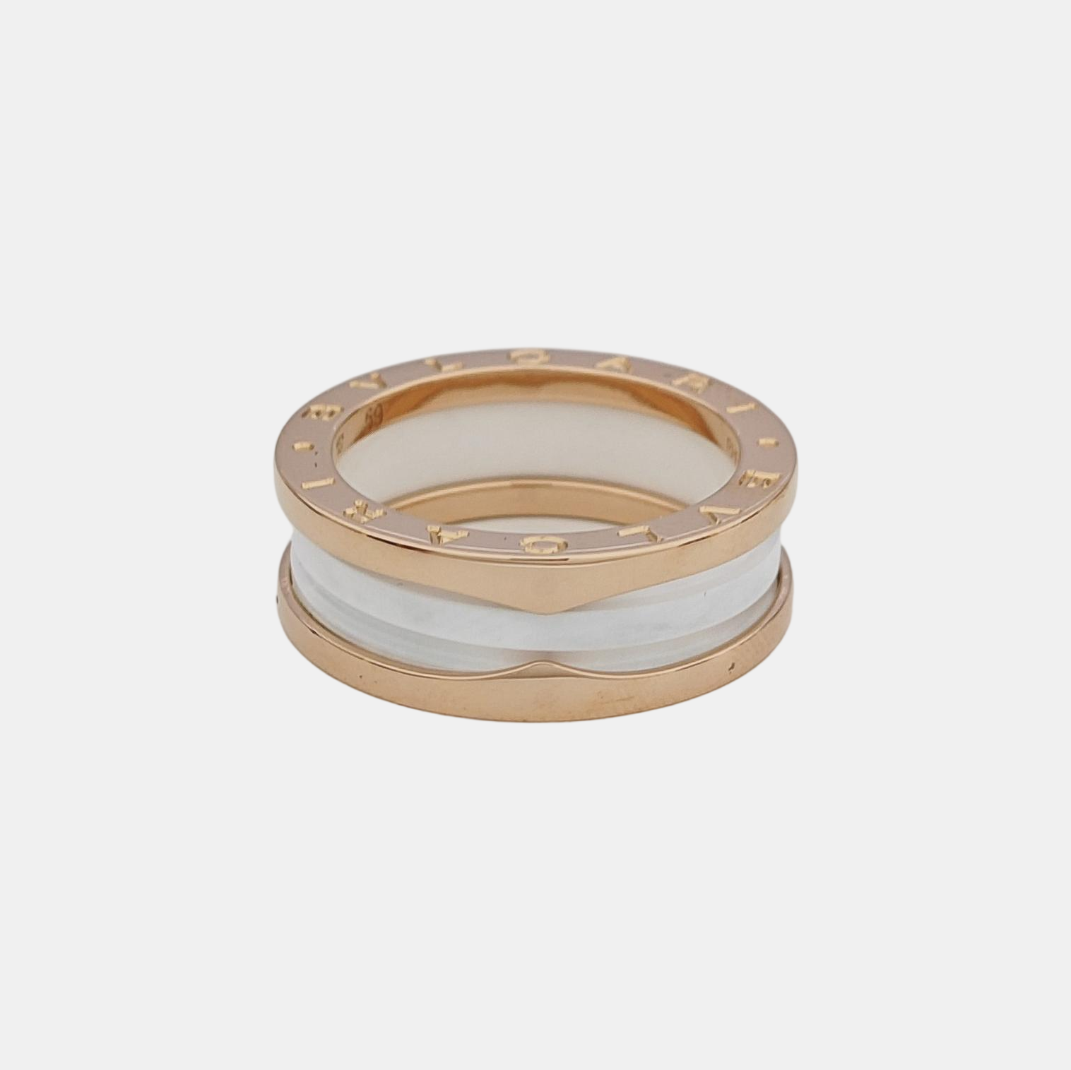 B.ZERO1 18k Rose Gold Ring EU 59