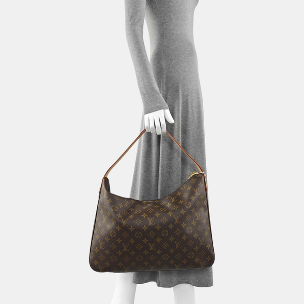SLOUCHY MM Monogram Coated Canvas Brown