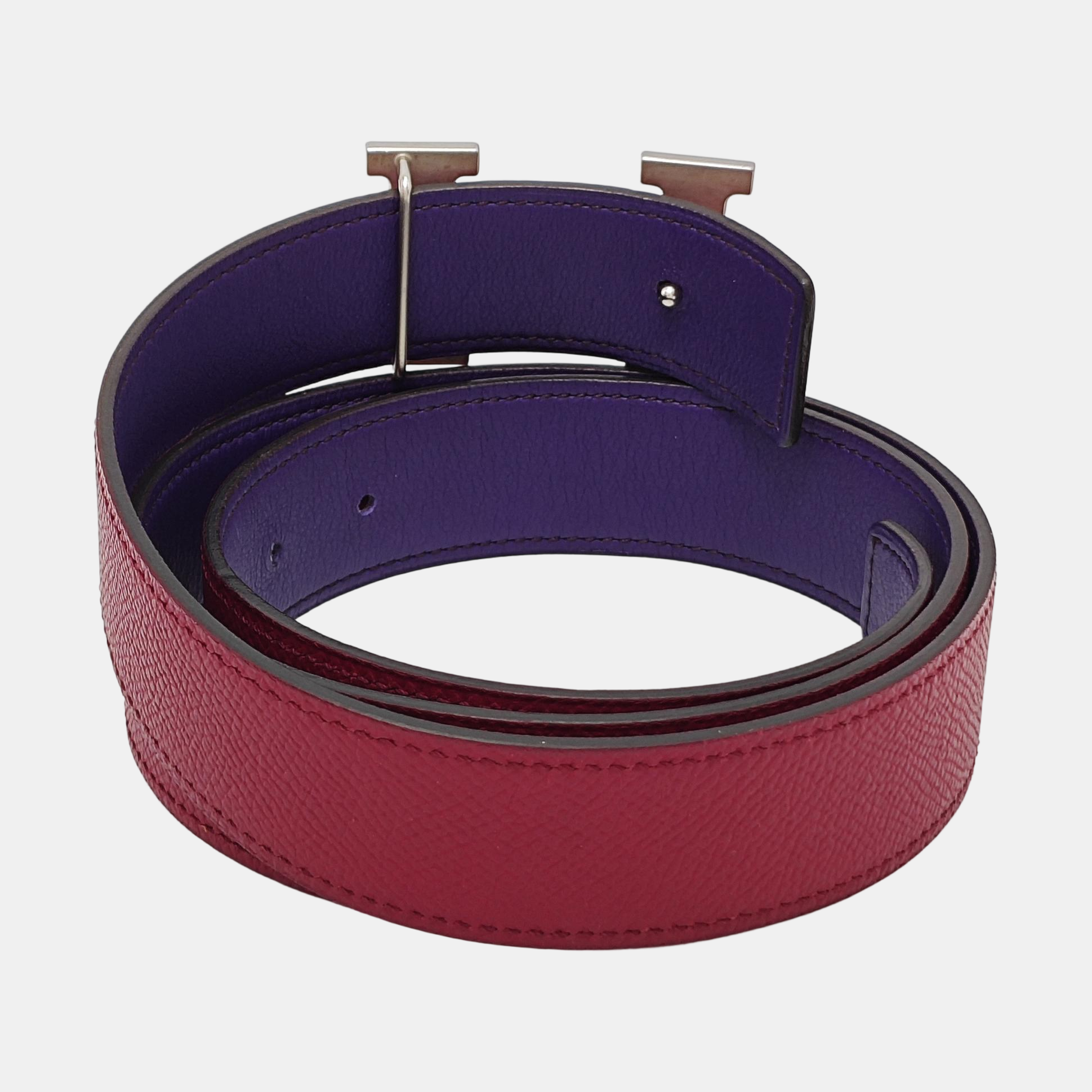Leather Belt Red