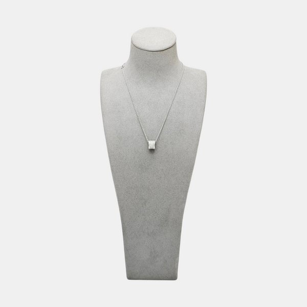 B.ZERO1 18k White Gold Silver Necklace