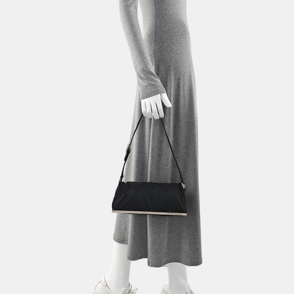 Fabric Shoulder Bag Black